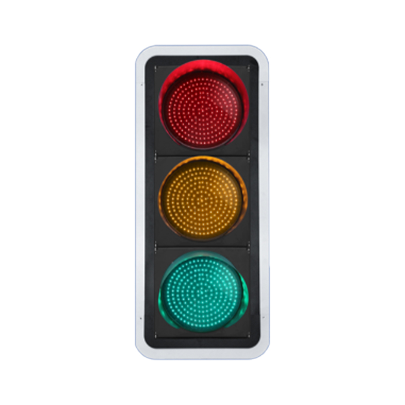 Luz de señal de tráfico LED roja, amarilla y verde de pantalla completa de 400 mm