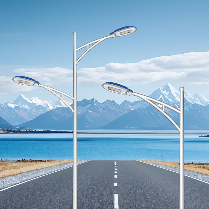 Farola LED de Brazo Curvo Simple/Doble de 40W-200W