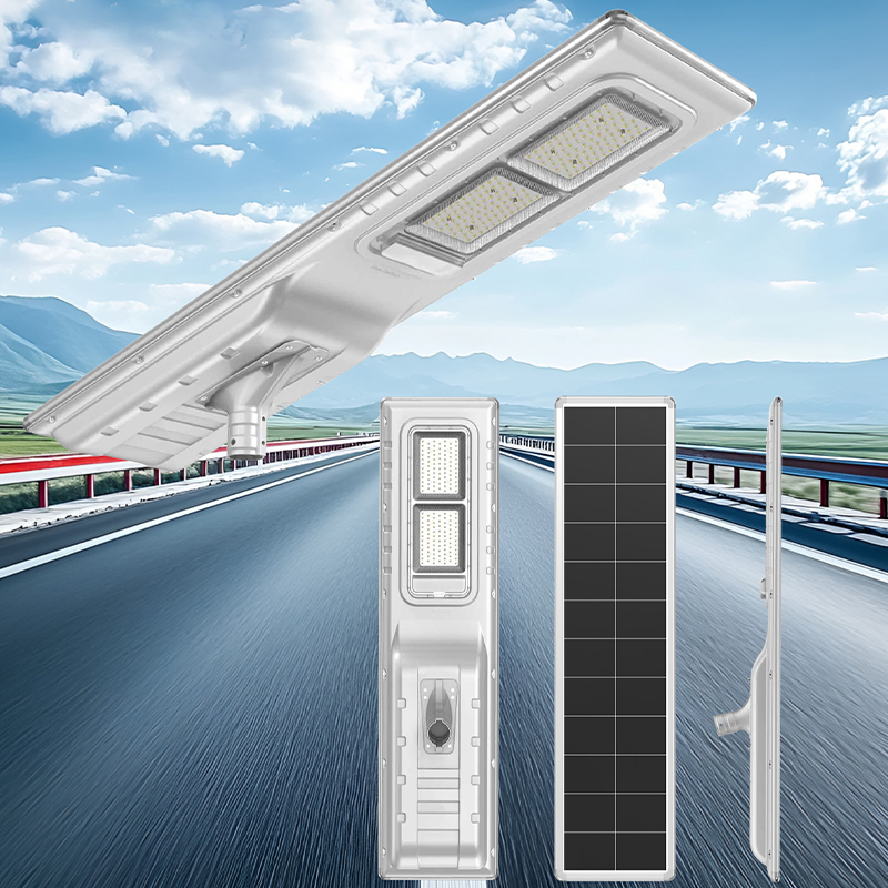 Nuevo alumbrado público solar integrado (120W）